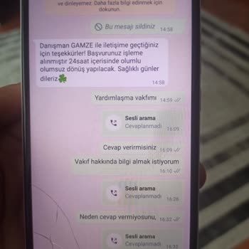 Miraç Vakfı Başvuru İptali Ve Şikayet