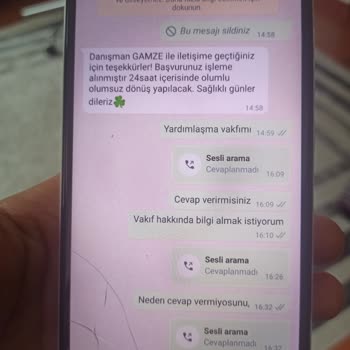 Miraç Vakfı Başvuru İptali Ve Şikayet