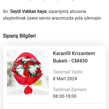 Çiçek Market Siparişim Hâlâ Gelmedi