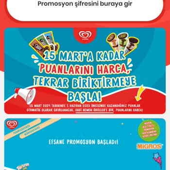 Algida Anlaşmalı Marketlerin Bulunamaması Ve Puan Kullanımı Sorunu