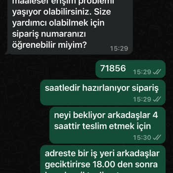Hızlı Çiçek (hizlicicek.com) Hızlı Çiçek Teslimat Gecikmesi Ve İletişim Sorunu