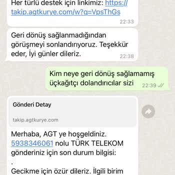 AGT Kurye (aynigunteslim.com) Hızlı İnternet Vaadiyle Yaşanan Hizmet Problemi