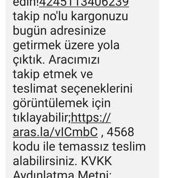 Aras Kargo Kargo Şubeye Ulaştığı Halde Gelmedi