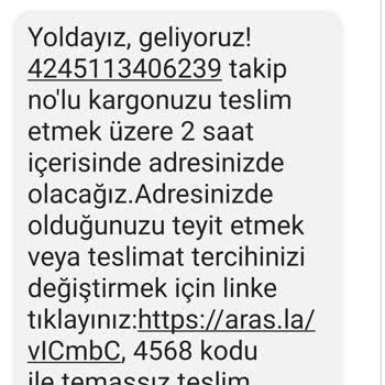 Aras Kargo Kargo Şubeye Ulaştığı Halde Gelmedi
