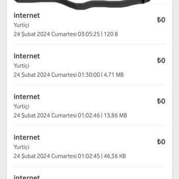 Vodafone Yüksek Fatura Şaşkınlığı: 1.2MB Mobil Veri Kullanımı