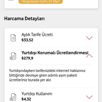 Vodafone Yüksek Fatura Şaşkınlığı: 1.2MB Mobil Veri Kullanımı