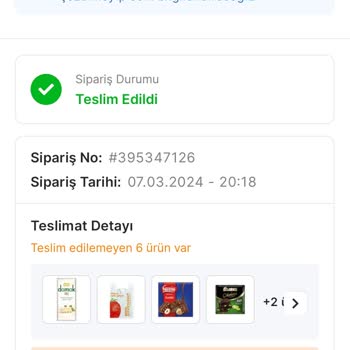 Migros Mağduru Oldum Eksik Sipariş