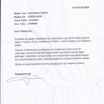 Toksöz Spor Mağazasının Bilir Kişisinin Verdiği Süper Yanıt