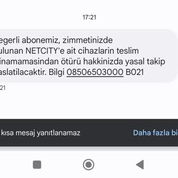 Netcity İnterneti Çanak Sorunu