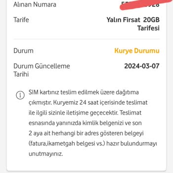 Vodafone Yeni Hattım Aktif Olmadı, Çözüm Bekliyorum!