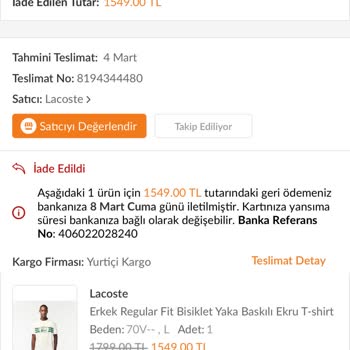 Trendyol Yanlış Ürün Gönderimi Ve İndirim Kuponu İadesi