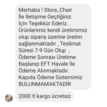 @store_chair @workandchair Instagram Şikayet