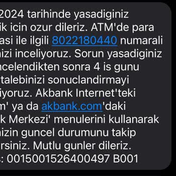 Akbank ATM'si Paramı Sıkıştırdı Geri Vermiyor