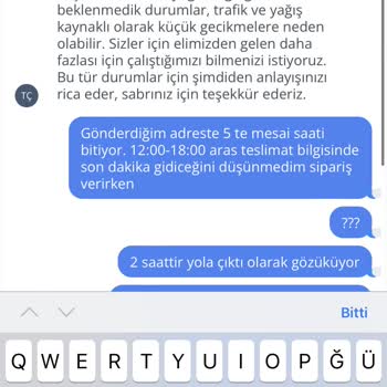 Taze ÇİÇEK-SİPARİŞİM Teslim Edilmedi