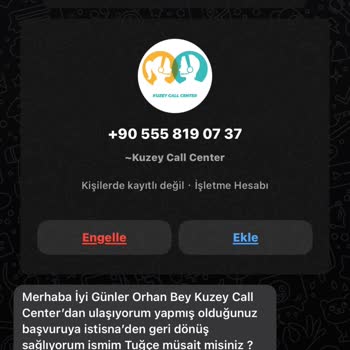 Kuzey Cagri CallCenter Müşteri Bilgilerimin İstismarı Endişesi