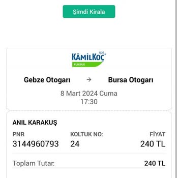 Kamil Koç Otobüsün Pişmanlık! Bir Daha Asla