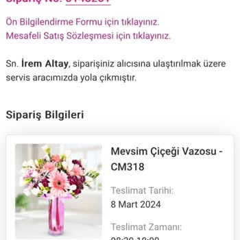 Çiçek Market Sipariş Teslim Etmiyor