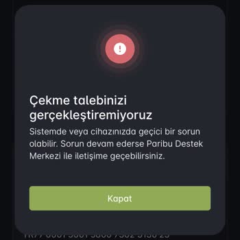 Paribu Durup Dururken Hesap Kısıtlaması