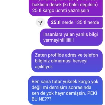 Sumbul_hanmdan (Instagram) Yanlış/ Sahte Ürün Gönderimi