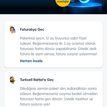 Turkcell Faturasız Hatta Dönüş