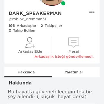 ROBLOX Arkadaşlık Gönderememe Sorunu