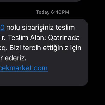 Çiçek Market Teslim Edilmeyen Siparişler