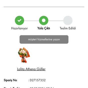 Taze Çiçek Zamanında Yapılmayan Teslimat