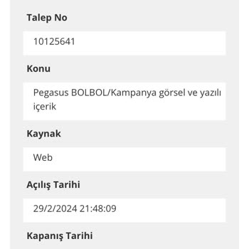 Pegasus Klasiği. Müşteri Memnuniyeti Sıfır.