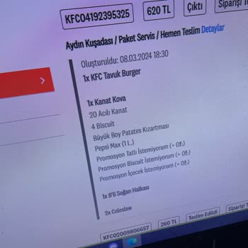 KFC Eksik Sipariş Ve Telefondan Ulaşamama