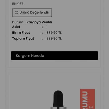Bade Natural Sipariş Ettiğim Ürünlerimi Göndermedi