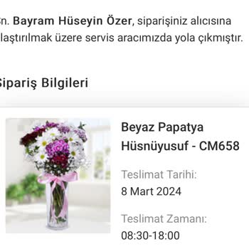 Çiçek Market Sipariş Ortada Yok