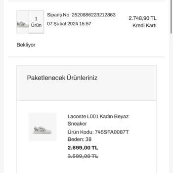 Lacoste Ayakkabının Başı Dönüyor Bileklerimi Yara Etti