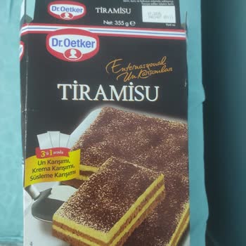 Dr. Oetker Tiramisu Kremasında Çok Kötü Bir Tat Geliyor.
