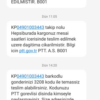 PTT Kargonun Yalan Beyanı