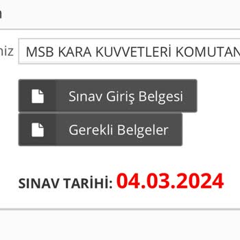 MSB Kara Kuvvetleri Komutanlığı Sözleşmeli Er Temini Sınav Sorunu