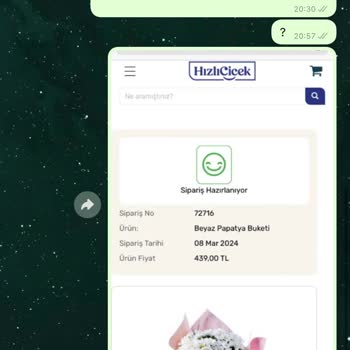Hızlı Çiçek (hizlicicek.com) Beş Farklı Siparişim Hala Teslim Edilmedi