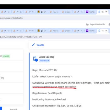 Hız Hosting Sunucu Stabil Çalışmıyor