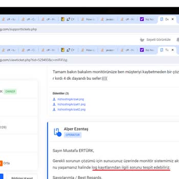 Hız Hosting Sunucu Stabil Çalışmıyor