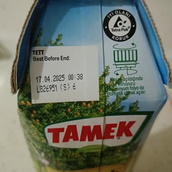 Tamek Meyve Suyu Peçete Gibi Bir Şey Çıktı