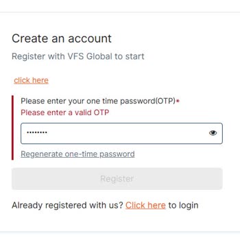 VFS Global Vize Randevusu Alınamamakta. Kullanıcı Oluşturulamamakta.
