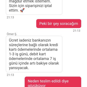 Yemeksepeti Siparişim 2 Seferdir Eksik Geliyor.