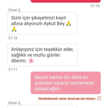 Yemeksepeti Siparişim 2 Seferdir Eksik Geliyor.
