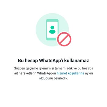 WhatsApp Yasaklanan Hesap