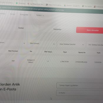 Fenerbahçe Spor Kulübü Bilet Elimize Ulaşmadı