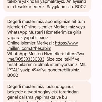 Millenicom Vermediği Hizmetin Ücretini Alıyor