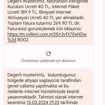 Millenicom Vermediği Hizmetin Ücretini Alıyor