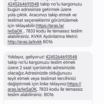 Aras Kargo Ürünüm Başkasına Verildi- Adres Yanlışlığı