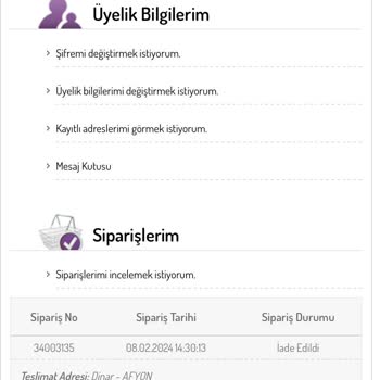 Sefamerve İade Ettiğim Ürünlerin Parası Ödenmedi