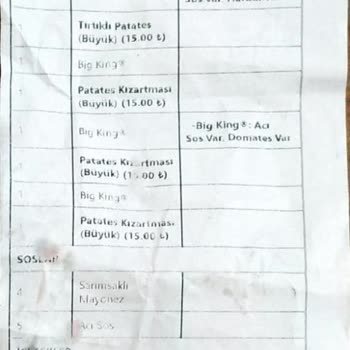 Tıkla Gelsin Hiç Şaşmayan, Tekrar Tekrar Eksik Gelen, Yeni Bir Burger King Siparişi