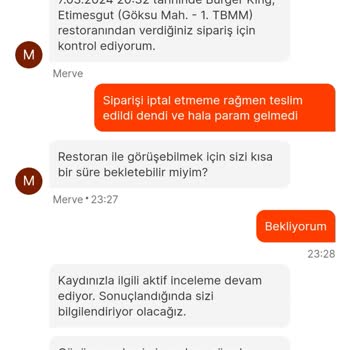 Migros Yemek Migros'ta Geciken Sipariş Ve İptal Sorunu